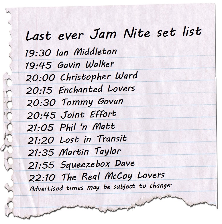 CiderouseJam's tweet photo. Here are the approximate times for our different artists to take to the stage on Wednesday. Please try to arrive as early as possible to guarantee a seat or even just a space in the room. #livemusic #jamsesson #openmic #music #realale #cider #bolton @ManandScythe @BoltonCAMRA https://t.co/4GnhCOe9eH
