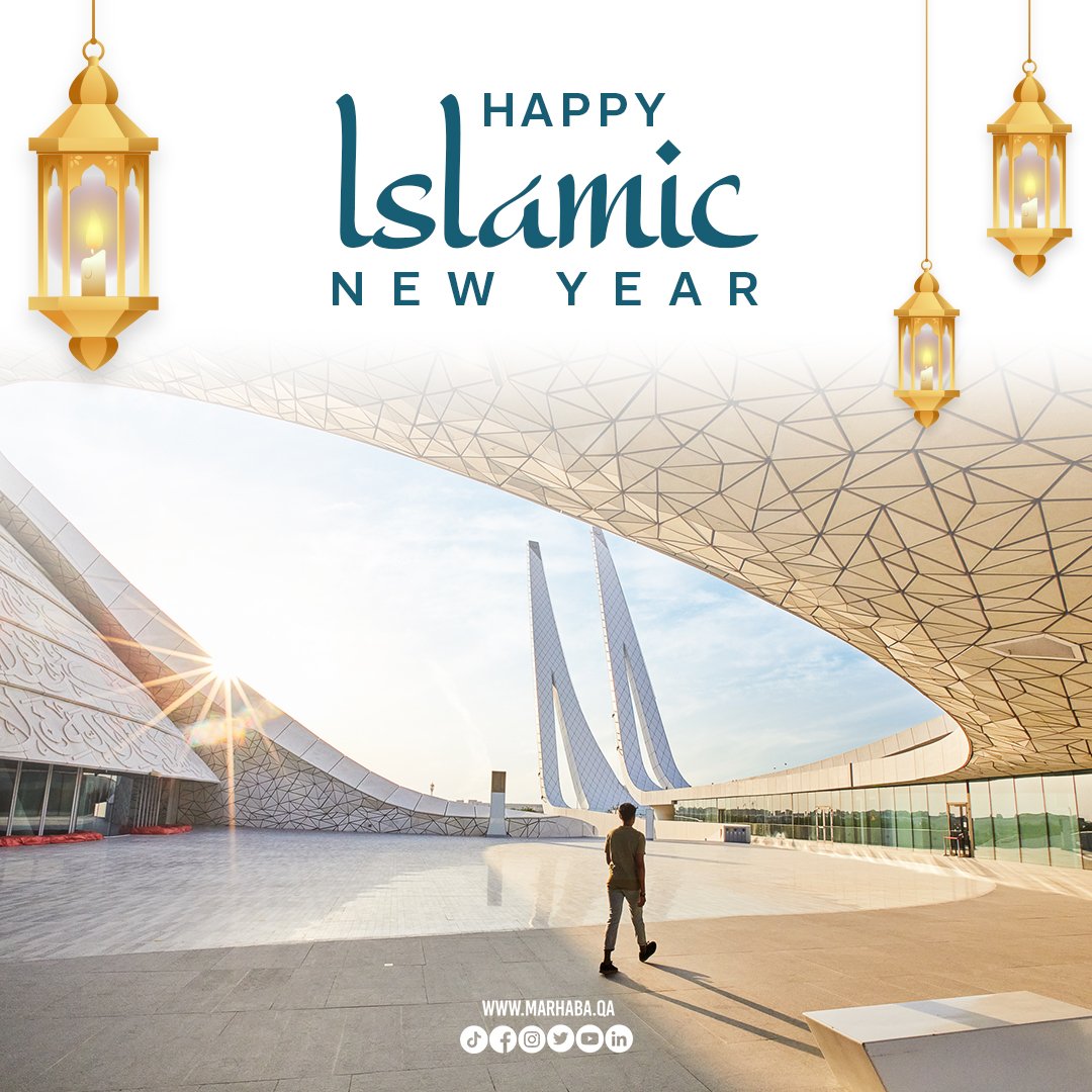 MarhabaQatar's tweet photo. Today, 19 July 2023, the Muslim world welcomes the New Islamic Year, 1445 AH, marking the beginning of a new lunar Hijri year and the month of Muharram.
Know more about the Islamic New Year in this #MarhabaFeature ▶ https://t.co/D10f5NEenI
#MarhabaQatar #IslamicNewYear https://t.co/t0PuyfdHo7