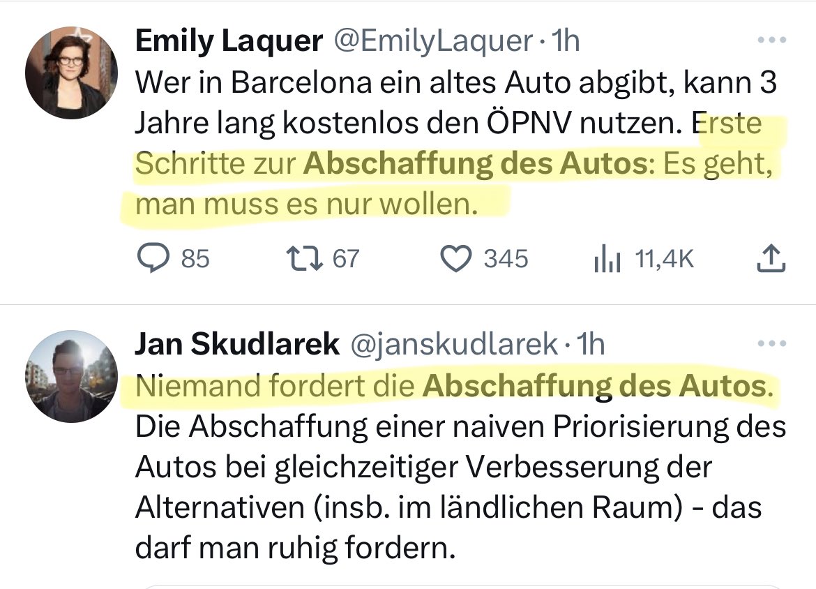 ShowGestern's tweet photo. Schrödingers Abschaffung des Autos. https://t.co/ze7xI8Y4Wg
