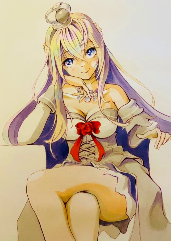 フレッチャー(艦これ) 「#見た人は無言で金髪を載せる」|おかめのイラスト