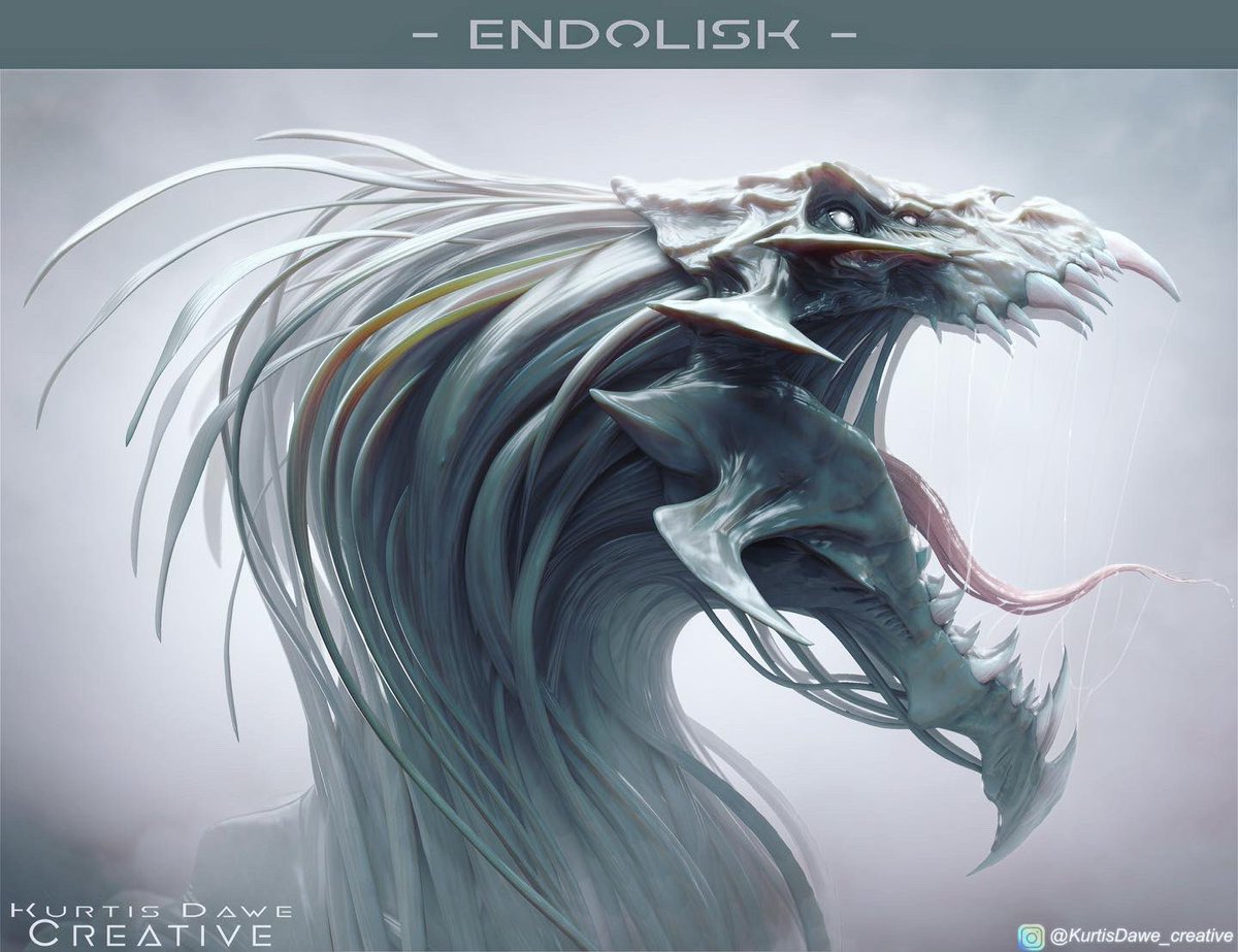 Had so much fun sculpting the Endolisk. Really wanted to make a super creepy freaky creature inspired by the Deviants in The Eternals and the creatures from Edge of Tomorrow. #art #creature #nightmare #digitalartist #3d #art #artist #digitalart #sculpt #cg #character #zbrush