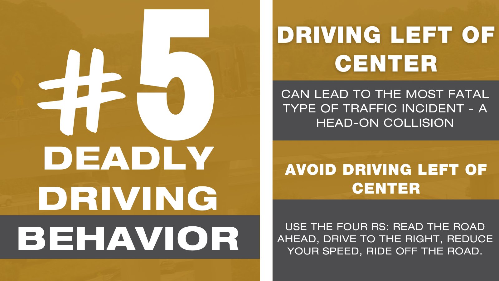 Five tips for defensive driving