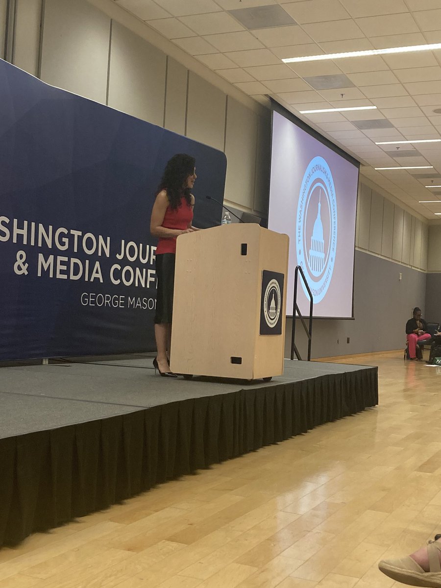 BlueCrewWJMC's tweet photo. Our second guest of the morning is @lbarronlopez from @NewsHour! 
#wjmc23 https://t.co/H596lMK47B