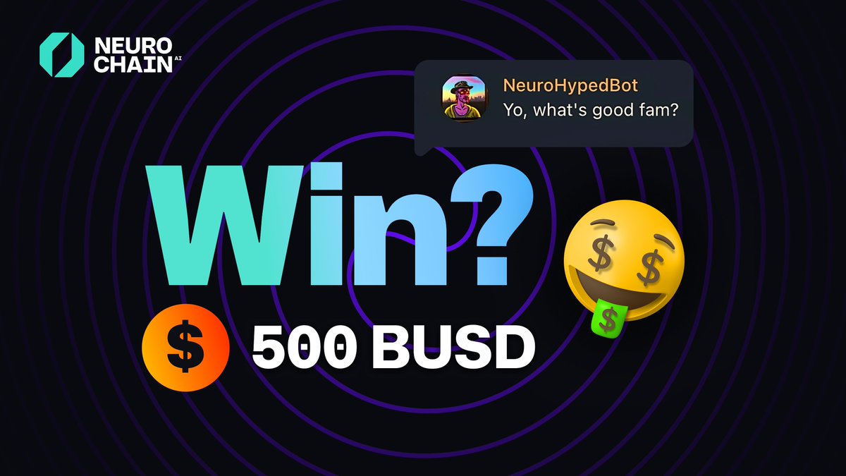 🎉 Fun competition time! 🎉  

Meet #NeuroHypedBot, the hilarious AI bot brought to you by <a href="/NeurochainAI/">Neurochain.AI</a>.  Brace yourself for mind-boggling wit and non-stop entertainment! 🤖✨ #AIHumor   

Here's how to enter:   
1️⃣ Engage with the bot in the #NeurochainAI Telegram group 👉