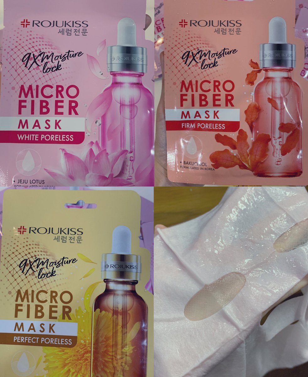 allthingreview's tweet photo. คนที่ชอบมาร์คหน้า แนะนำตัวนี้เลย Rojukiss เป็นแผ่น Microfiber ที่อุ้มน้ำเซรั่มได้มากกว่า ใช้แล้วมันแนบไปกับผิวเลย ซองนึง 30ml ตอนนี้ลดราคา เหลือแผ่นละ 19 บาท https://t.co/ehxz91oikn