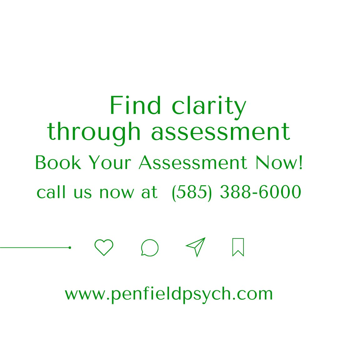 Unlock the path to mental well-being through assessment. Discover, explore, and empower yourself on the journey to self-discovery. Take the first step today!    
Call us now for appointment (585) 388-6000

Part 2

#MentalHealthAssessment #PathToWellness #MissingPieces