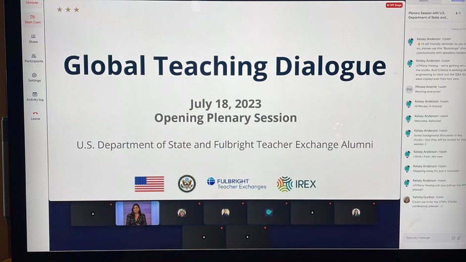 Excited for the start of the <a href="/StateDept/">Department of State</a> <a href="/ECAatState/">Educational & Cultural Affairs—U.S. Dept. of State</a> 2023 Global Teaching Dialogue NOW! #MIEExpert #IAmNCCE #proudtobemusd <a href="/FulbrightTeach/">Fulbright Teacher Exchanges</a> <a href="/FulbrightPrgrm/">The Fulbright Program</a> <a href="/DigitalPromise/">Digital Promise</a> <a href="/MicrosoftEDU/">Microsoft Education</a> Register NOW at bit.ly/2023GTD Join me in one (or both) of my sessions! #K12Global
