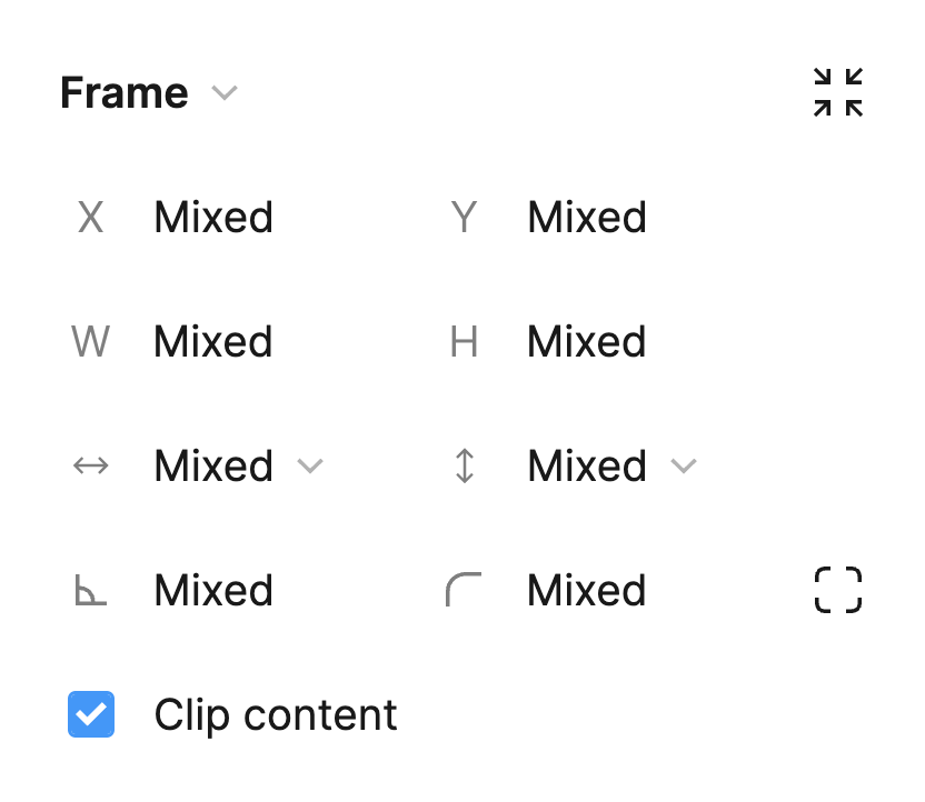 I'm not usually that annoying and maybe it's me becoming old, <a href="/figma/">Figma</a> but the transform panel needs a revamp, exp when all mixed values.