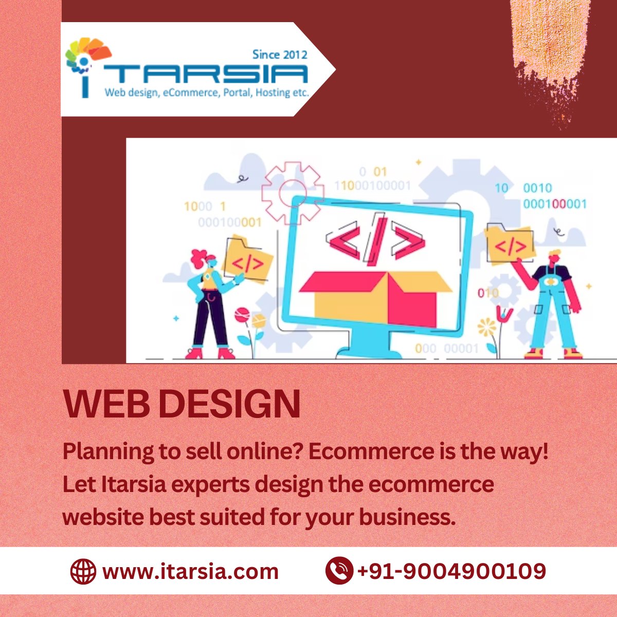 ItarsiaIndiaLtd's tweet photo. #Maximize_Your_Website #Potential with #Itarsia_India_Limited. Our #Professional_Team #Specializes in crafting #Engaging_Web_Designs, #Ecommerce_Solutions, and #Custom_CMS_Development to cater to your #Business_Requirements. https://t.co/DIGmDuEO2M
