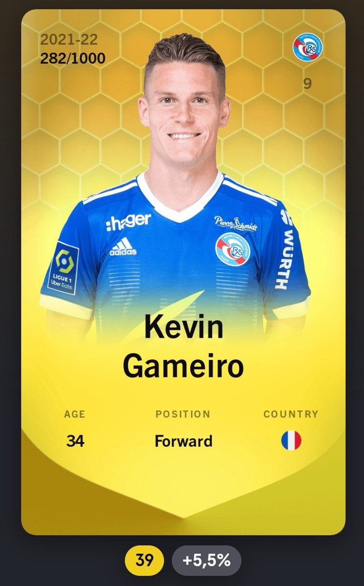 DeNiroElcheFans's tweet photo. 🇬🇧To celebrate the upcoming European season we are giving 🎁 away this límited ,🟨 Kevin Gameiro card!!

🇪🇸¡¡Para celebrar la próxima temporada europea estamos regalando 🎁 esta limitada tarjeta de Kevin Gameiro!!
@sorare #nft 

♥️ Like 
✅Follow @RobertDeNirosi
🔄 Retweet https://t.co/TMpheKu7ZQ