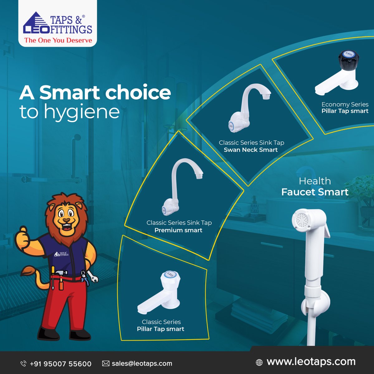 Leo_Tap_Fitting's tweet photo. Choosing a hassle-free wash is a smart choice! Leo Taps' Water Taps Smart Series is designed and engineered to allow the end user to have a smart wash, every time!
https://t.co/Sh0uWGtEyd
#Taps #Bathrooms #Bathroomfitting #BathFittings #TapDesign #sinktap #faucets #leotaps https://t.co/M5Pgjczt70