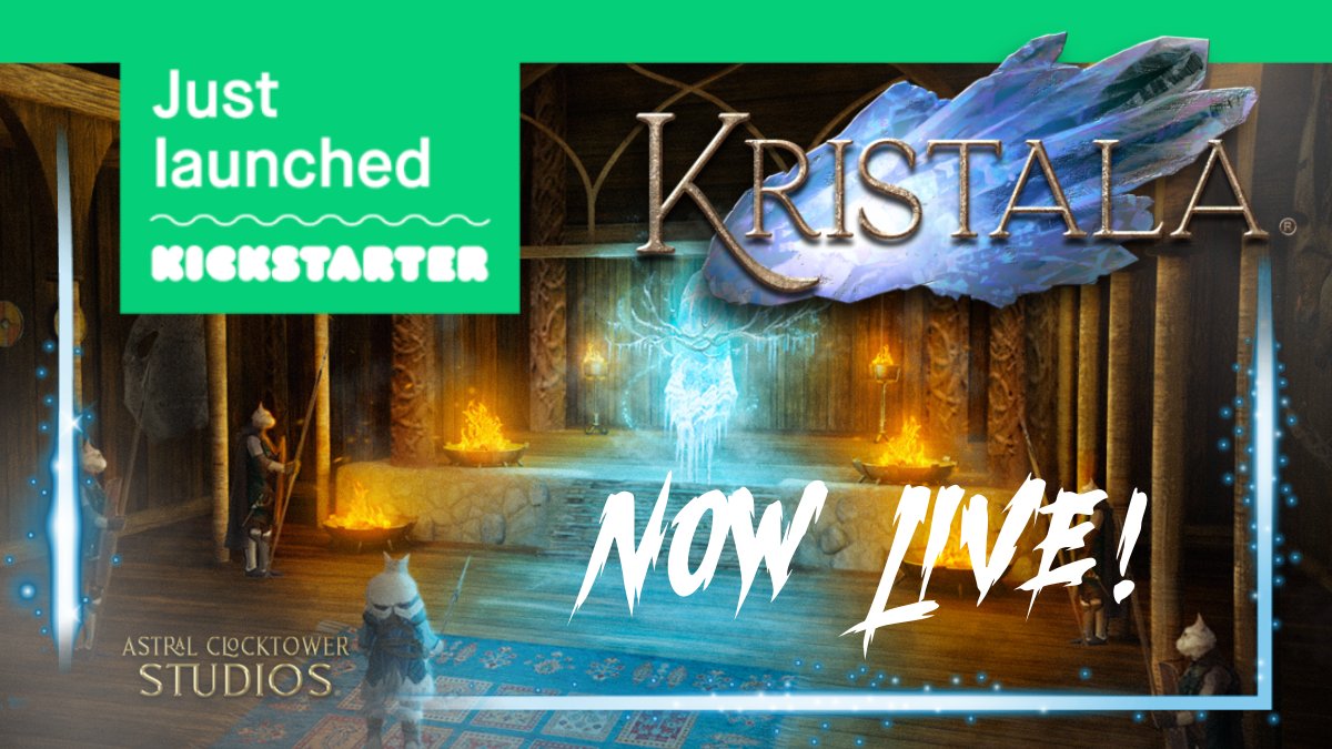 ACS_Games's tweet photo. The Kristala Kickstarter campaign is officially LIVE MEOW! 

Back us during the first 48 to snag some epic discounts and early bird goodies!

https://t.co/Rnv6Bqm4YY

#indiegames #actionrpg #soulslike #gaming https://t.co/vRHzWtskyd