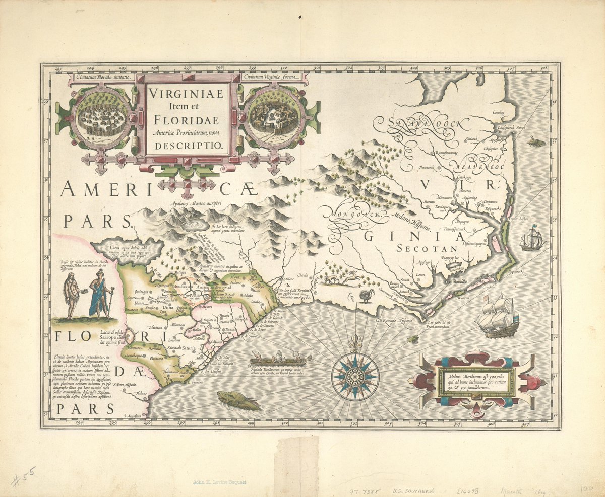 #Virginia and the New Province of #Florida (1633) redd.it/d5ot84 #MapPorn