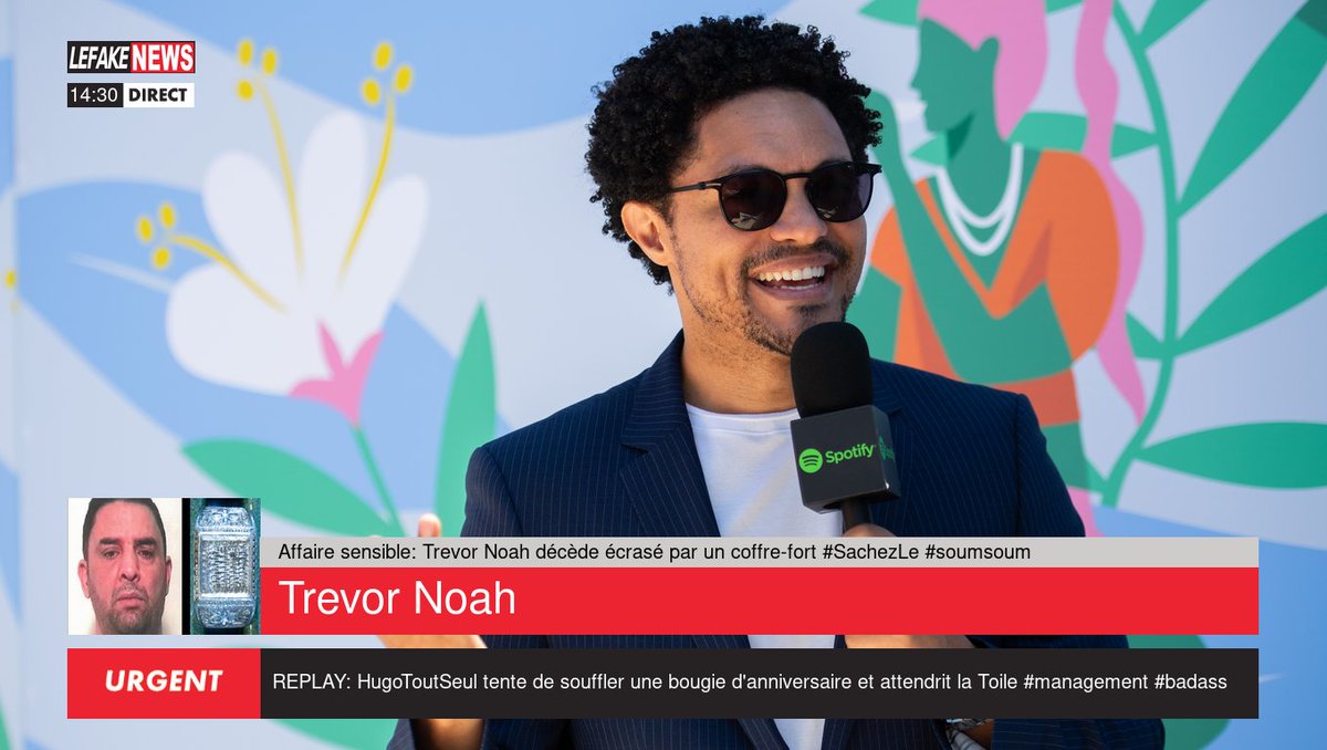 📍 Affaire sensible: Trevor Noah décède écrasé par un coffre-fort #SachezLe #soumsoum