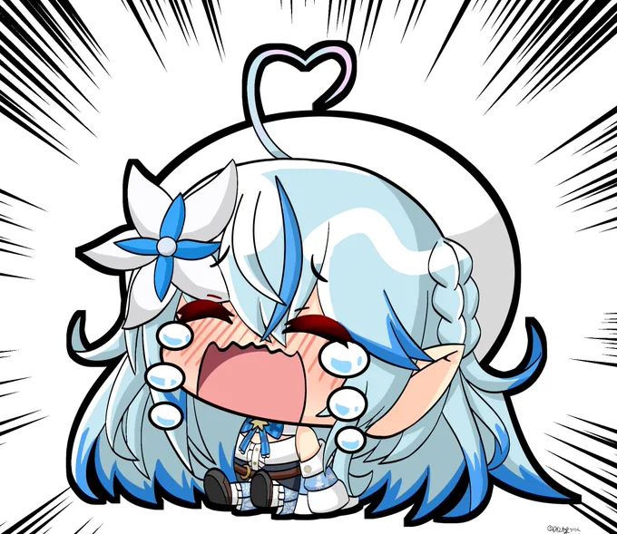ぎゃん泣きラミィちゃん  #LamyArt