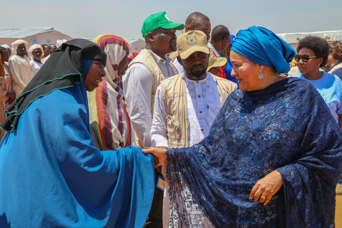 Inspired by the courage of refugees I met today at Farchana camp - many women and children. Sudanese refugees have been generously welcomed by Chad.