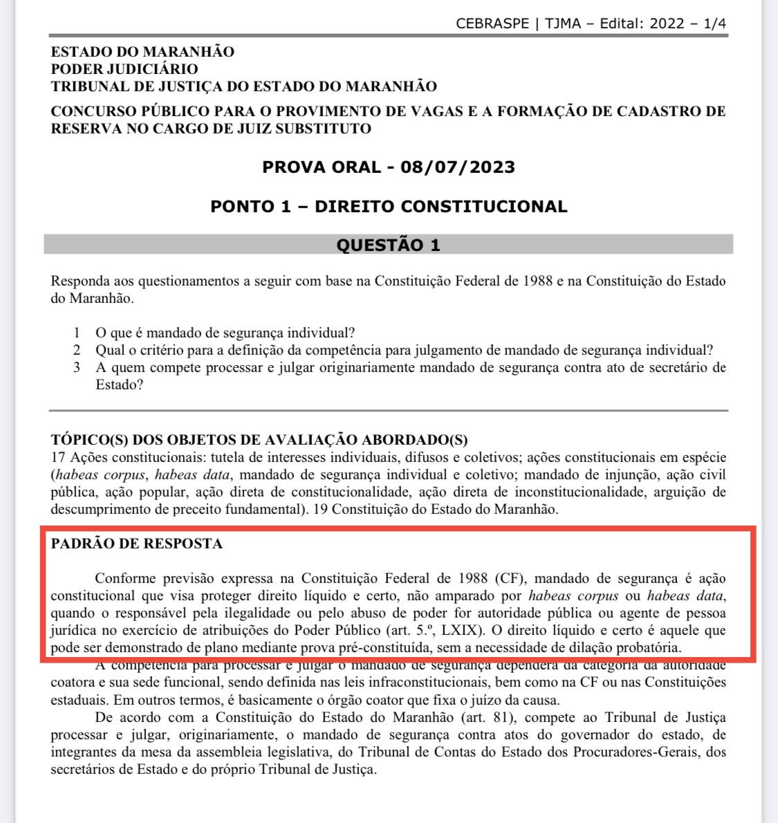 Constitucional - Perguntas e Respostas, PDF