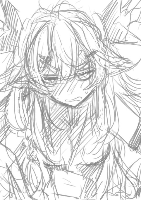 ラフ段階ではうぎぎ口でしたが納品直前まではおちょぼ口でした。やっぱうぎぎだよなァ 