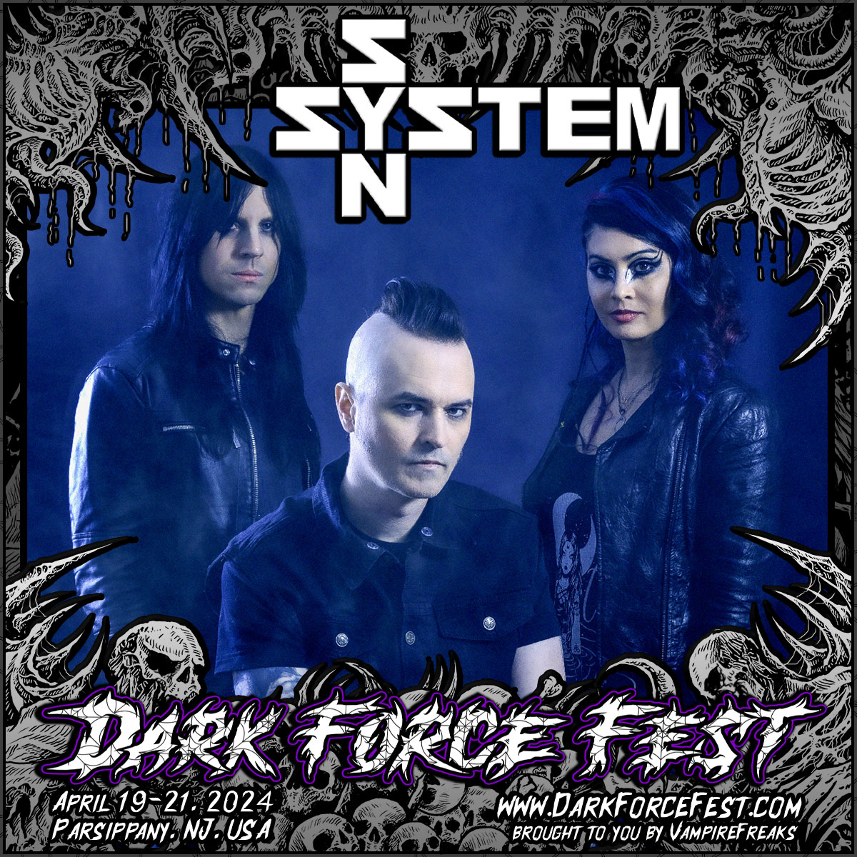 darkforcefest's tweet image. Dark Force Fest 2024 Band Announcement:
System Syn [California]
@systemsyn

Clint Carney has been writing music under the moniker SYSTEM SYN since the late 1990s, and the project soon became a fixture on the Los Angeles Goth Industrial scene.  

#DarkForceFest #SystemSyn