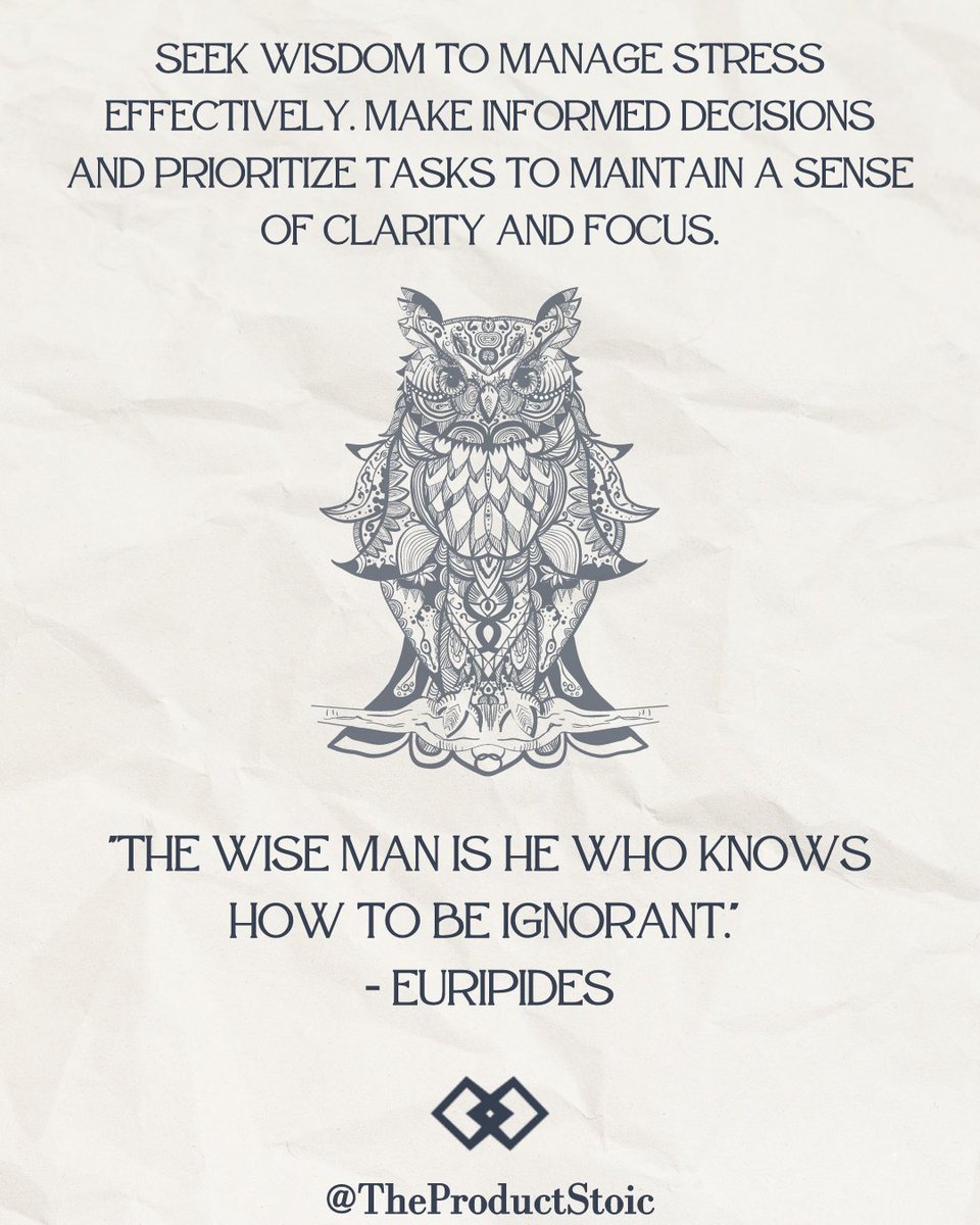BurlNitroCFB's tweet photo. How can embracing wisdom help you conquer stress and maintain a clear perspective in your product management role? #StoicWisdom #ConquerStress #ProductManagement #Stoicism https://t.co/e2T38HmmkV
