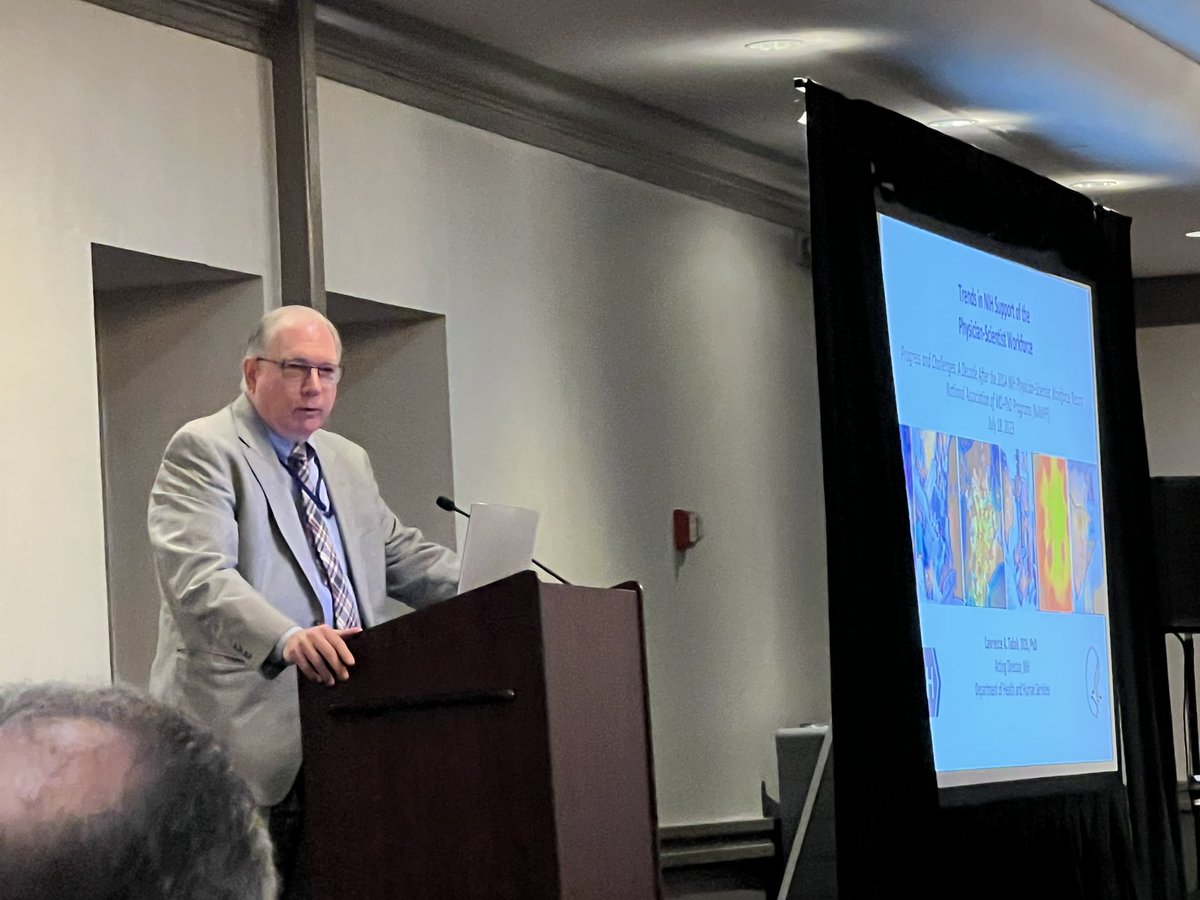 Focusing on increased support for MD-PhD students: @NIHDirector: stable number of T32 slots with increase in individual fellowship awards (F30/F31) #NAMPP #mdphd2023