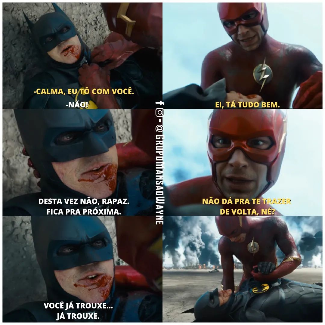 No fim trouxeram o Batman do Michael Keaton só pra fazer fanservice  gratuito e no fim mataram o cara. Agora imagina se a Marvel tivesse matado  o Aranha do Tobey em No, image size:1080x1080