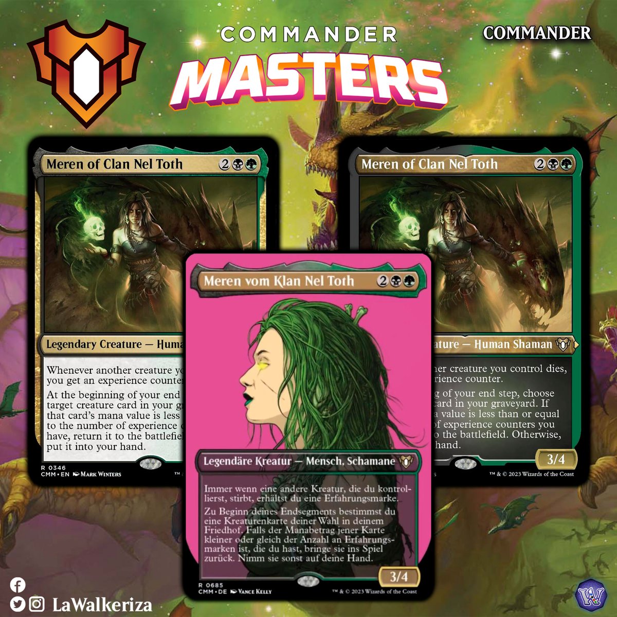 LWalkeriza's tweet photo. #LaWalkeriza
#MTGHispano #MTGCMaster #MTGspoilers #MTG #MagicTheGathering #mtgcommunity
#MTGcommander #Zacama #Gisela #Meren https://t.co/s6wyVrEvD6