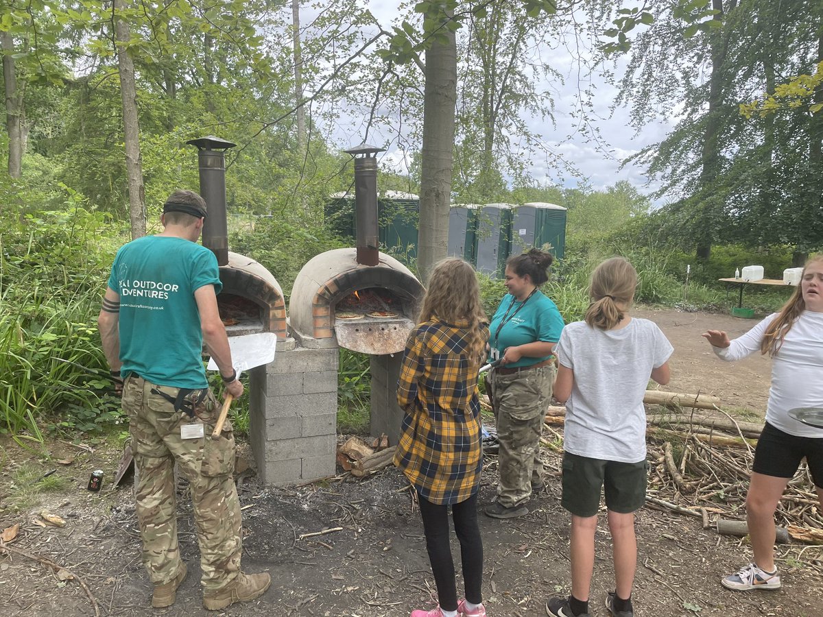 Pizzas on camp went down well!
