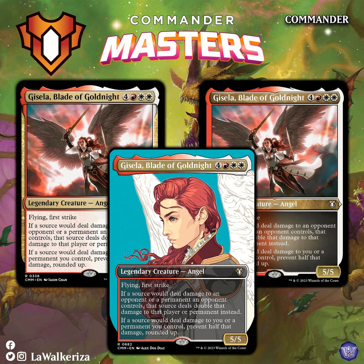 LWalkeriza's tweet photo. #LaWalkeriza
#MTGHispano #MTGCMaster #MTGspoilers #MTG #MagicTheGathering #mtgcommunity
#MTGcommander #Zacama #Gisela #Meren https://t.co/s6wyVrEvD6