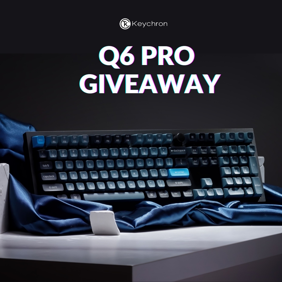 To celebrate the release of Keychron Q6 Pro, we are giving away one Q6 Pro to one lucky winner🎉. The winner will be announced on July 24.

Retweet and join #giveaway👉🏻gleam.io/nLZ3m/keychron…

Order here👉🏻bit.ly/44vZwGQ

#keychron #customkeyboard #wirelesskeyboard