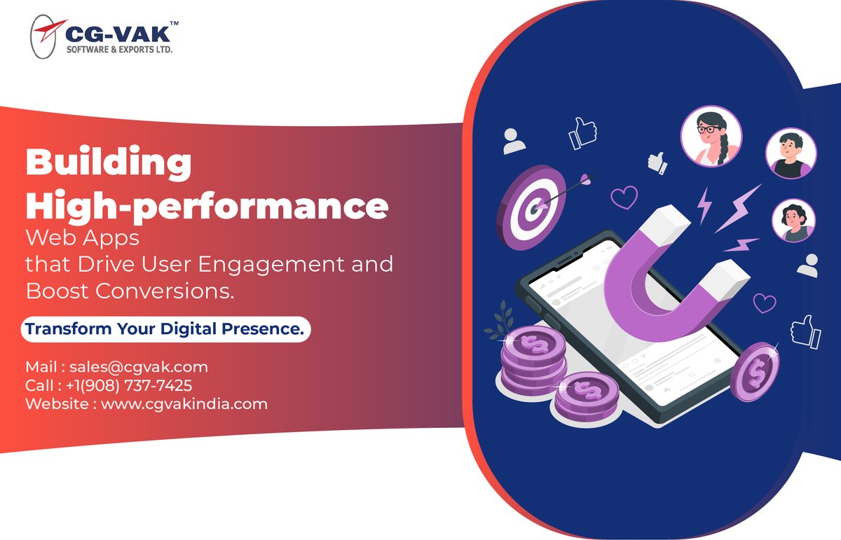 cgvak's tweet image. Unlock the power of the web with CGVAK's #webappdevelopmentservices.
cgvakindia.com/web-applicatioโฆ
Mail us๐ง:ย sales@cgvak.com
Visit us๐:ย cgvakindia.com
#cgvak #webappdevelopment #timelydelivery #globalreach #responsivedesign #scalablesolutions #clientsatisfaction