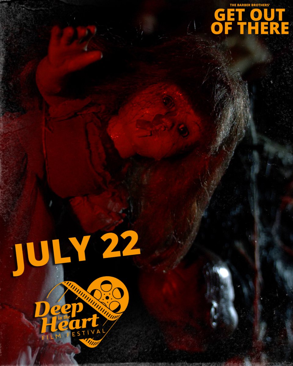 GetOutOfMovie's tweet photo. Our Texas premiere is almost here! Horror short GET OUT OF THERE screens on Saturday, July 22 during shorts block FRIGHT NIGHT at 8 PM @dithff! π» π€ #dithff #waco #Texas #horror #creepydoll
https://t.co/ydmqszfFrP https://t.co/E1nXEftTW2