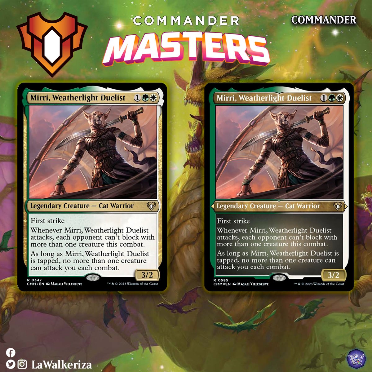 LWalkeriza's tweet photo. #LaWalkeriza
#MTGHispano #MTGCMaster #MTGspoilers #MTG #MagicTheGathering #mtgcommunity
#MTGcommander #mirin #Sephara #Heliod https://t.co/eeUdPFxlUG