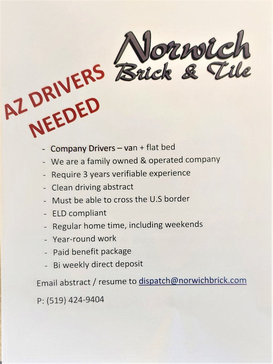 We are hiring!  Dry Van + Flatbed openings.    Come join our team.    #trucking #transportation #familyownedandoperated
