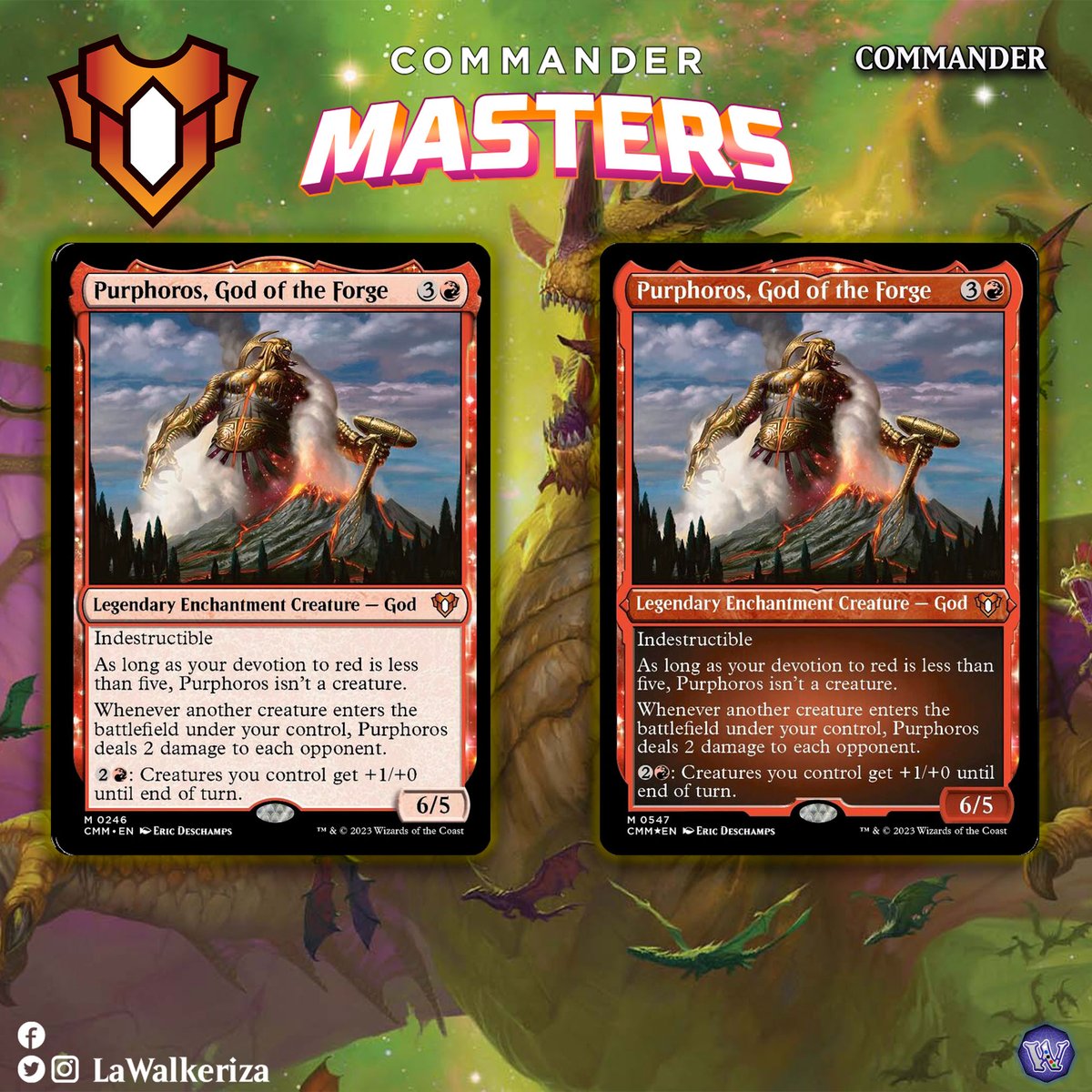 LWalkeriza's tweet photo. #LaWalkeriza
#MTGHispano #MTGCMaster #MTGspoilers #MTG #MagicTheGathering #mtgcommunity
#MTGcommander #Geralf #Purphoros https://t.co/nkTAS3q1RD