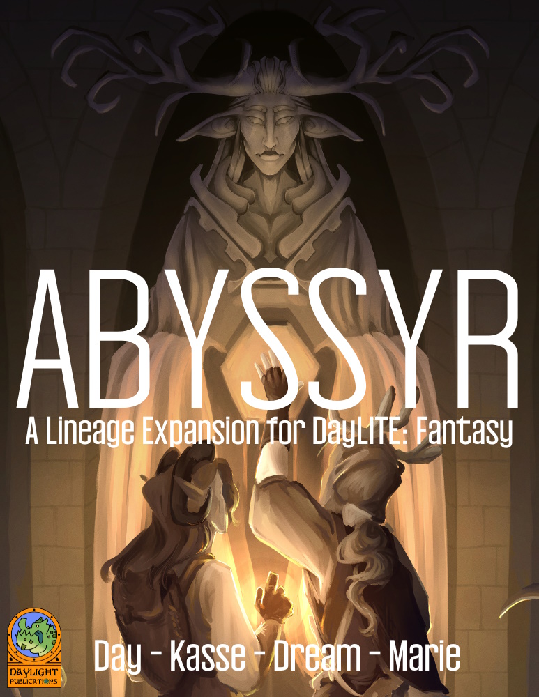 August 23rd, #DayLITEAbyssyr comes to DriveThruRPG. 

Exploring six of the many lineages, stemming from the Iffasian Devils and Demons, @DaydreamDeuce and <a href="/circuslollipop/">Loren 🦇 Currently Drafting</a> bring the abyssyr to life with amazing art, and <a href="/sassykasse/">Stasia</a> beautifully writes! 

Let Iffas into your life...