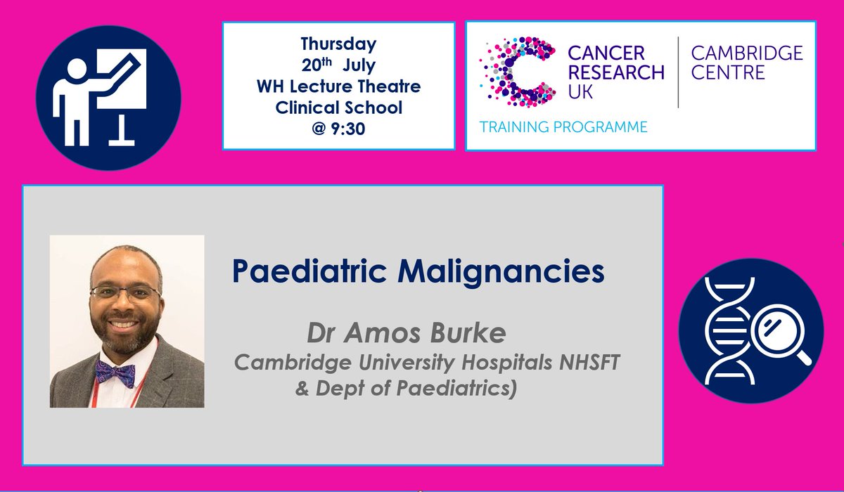 📚 Don't miss this Thursday's lecture! Dr. Amos Burke from the Department of Paediatrics will discuss Paediatric Malignancies in our Cancer Biology and Medicine program. Join us and be part of the fight against cancer! 💪 #CancerBiology #Medicine #lecture