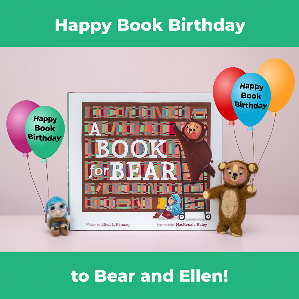 Ellen L. Ramsey (@ellenlramsey1) on Twitter photo Today’s the day! Bear and Ellen are celebrating the book birthday of Bear’s story, A BOOK FOR BEAR! Thanks to @cheryl_eissing <a href="/penguinkids/">Penguin Kids</a> @lizaroyceagency @MacKenzieLea #picturebook #kidlit #debut #bookrelease #WritingCommmunity Today’s the day! Bear and Ellen are celebrating the book birthday of Bear’s story, A BOOK FOR BEAR! Thanks to @cheryl_eissing <a href="/penguinkids/">Penguin Kids</a> @lizaroyceagency @MacKenzieLea #picturebook #kidlit #debut #bookrelease #WritingCommmunity