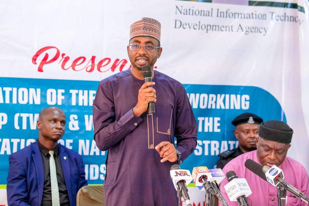 NITDA Nigeria (@nitdanigeria) on Twitter photo The Director General-NITDA <a href="/KashifuInuwa/">Kashifu Inuwa Abdullahi</a> presenting keynote speech at the inauguration of Technical Working Group (TWG) & Workshop on the implementation of National Data Strategy (NDS) at Arcade Suites, Abuja. The Director General-NITDA <a href="/KashifuInuwa/">Kashifu Inuwa Abdullahi</a> presenting keynote speech at the inauguration of Technical Working Group (TWG) & Workshop on the implementation of National Data Strategy (NDS) at Arcade Suites, Abuja.