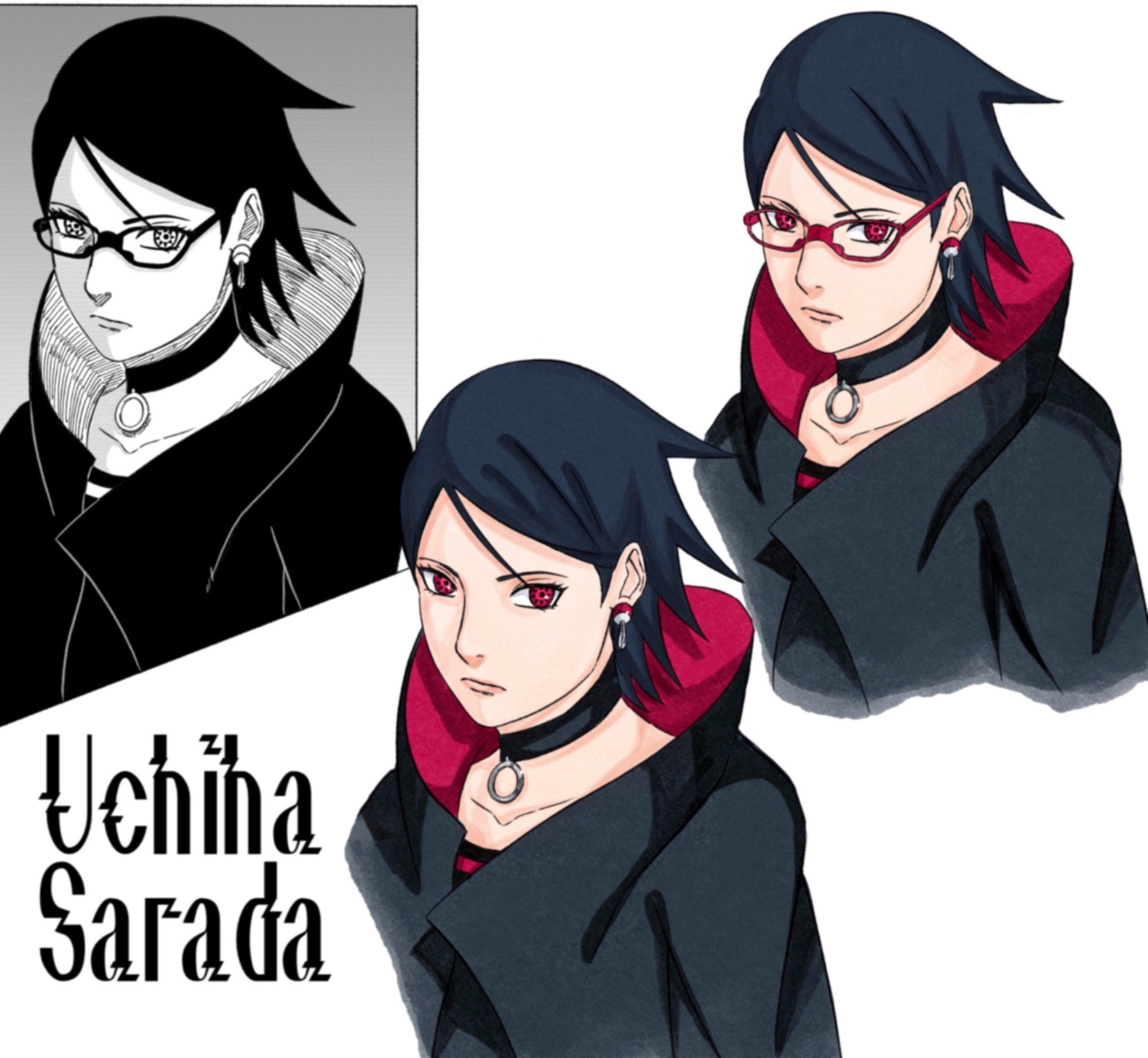 Brenton on X: Uchiha Sarada. Will definitely inspire a “flee on sight”  mentality the minute she lands on any battlefield, the Sasuke + Itachi  essence is strong in her. Here's hoping the