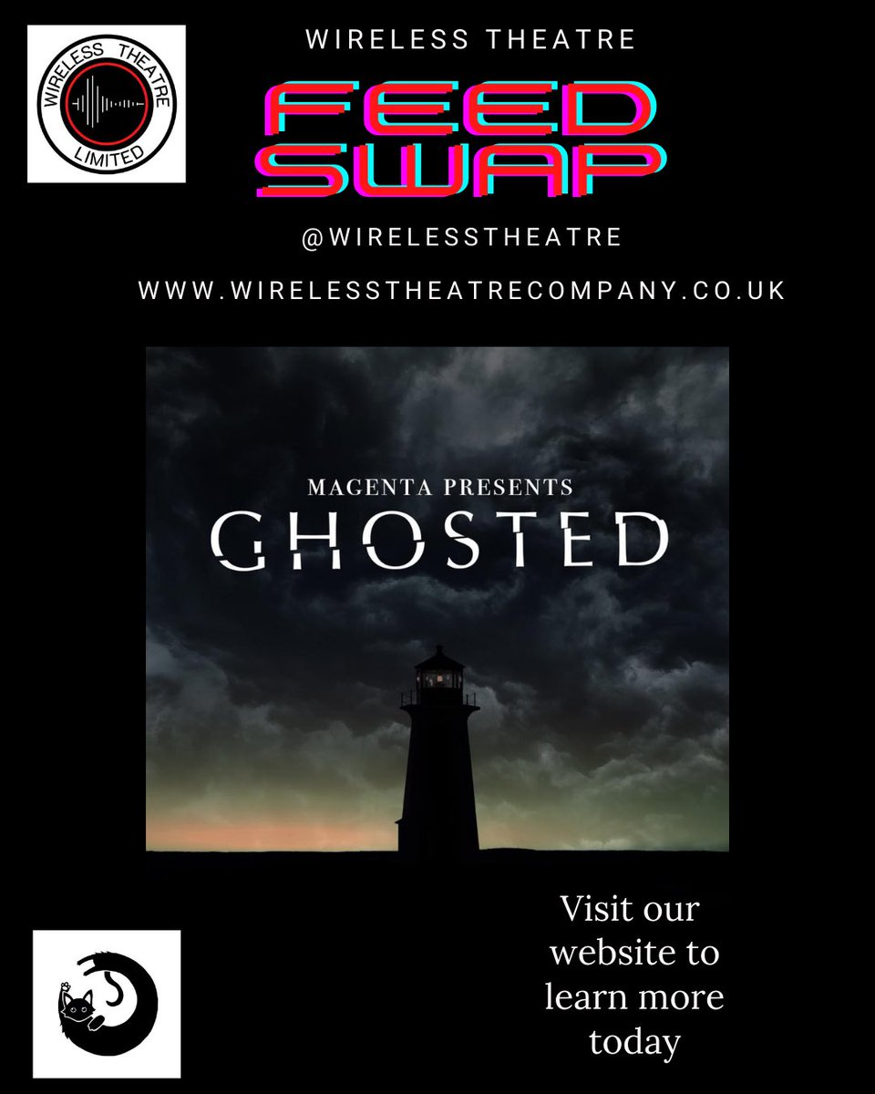 WirelessTheatre's tweet photo. We cannot get enough of this creative team’s brilliance

&amp; #Ghosted is no exception 

Go listen on our @WirelessTheatre feed 
&amp; whilst you’re there have a browse of their awardwinning super shows @MockeryManor #balladofanneandmary &amp; OH so much more
You want excitement! Go listen! https://t.co/vibYDqFzxW