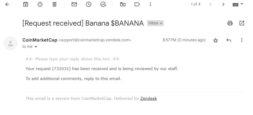 Banana_ERC's tweet photo. Your $BANANA is now submitted to Coin Market Cap

https://t.co/5VO3qTWsNW

Banana (https://t.co/iK7WpyLA41)

#BANANA #PEPE #Binance #BTC #ETH #Ethereum #cryptocurrency #memecoins #Coinmarketcap #CoinGecko #Bitcoin #HOLDYOURBANANA https://t.co/To83VSXzWl