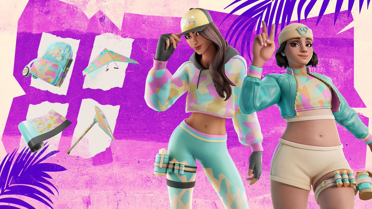 #Fortnite News Update: Ruby and Opal Bundle 'Catch the summer vibe and join the fray as the ultimate sister duo with Ruby and Opal!'