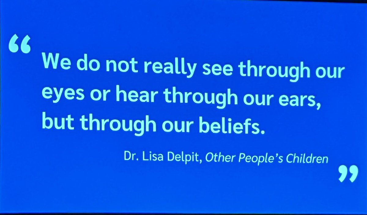 Powerful words as we get underway for day 2 of <a href="/unboundedu/">UnboundEd</a> !  What do you believe about children and their teaching and learning?  Your answer may make all the difference!