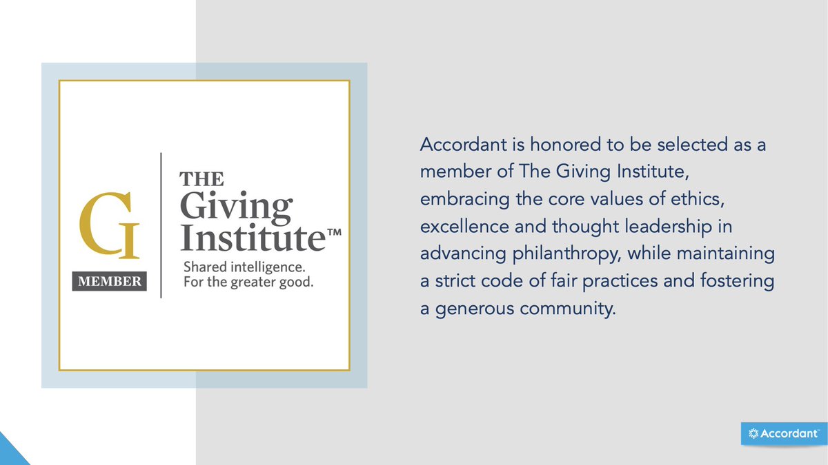 Will you be attending The Giving Institute Summer Symposium this week? Please stop by and say hello to Accordant's Betsy Chapin Taylor and Pamela Ronka Maroulis. Check out Accordant's recent summary of 2023 Giving USA: The Annual Report on Philanthropy: 
ow.ly/UUCL50PeAmW