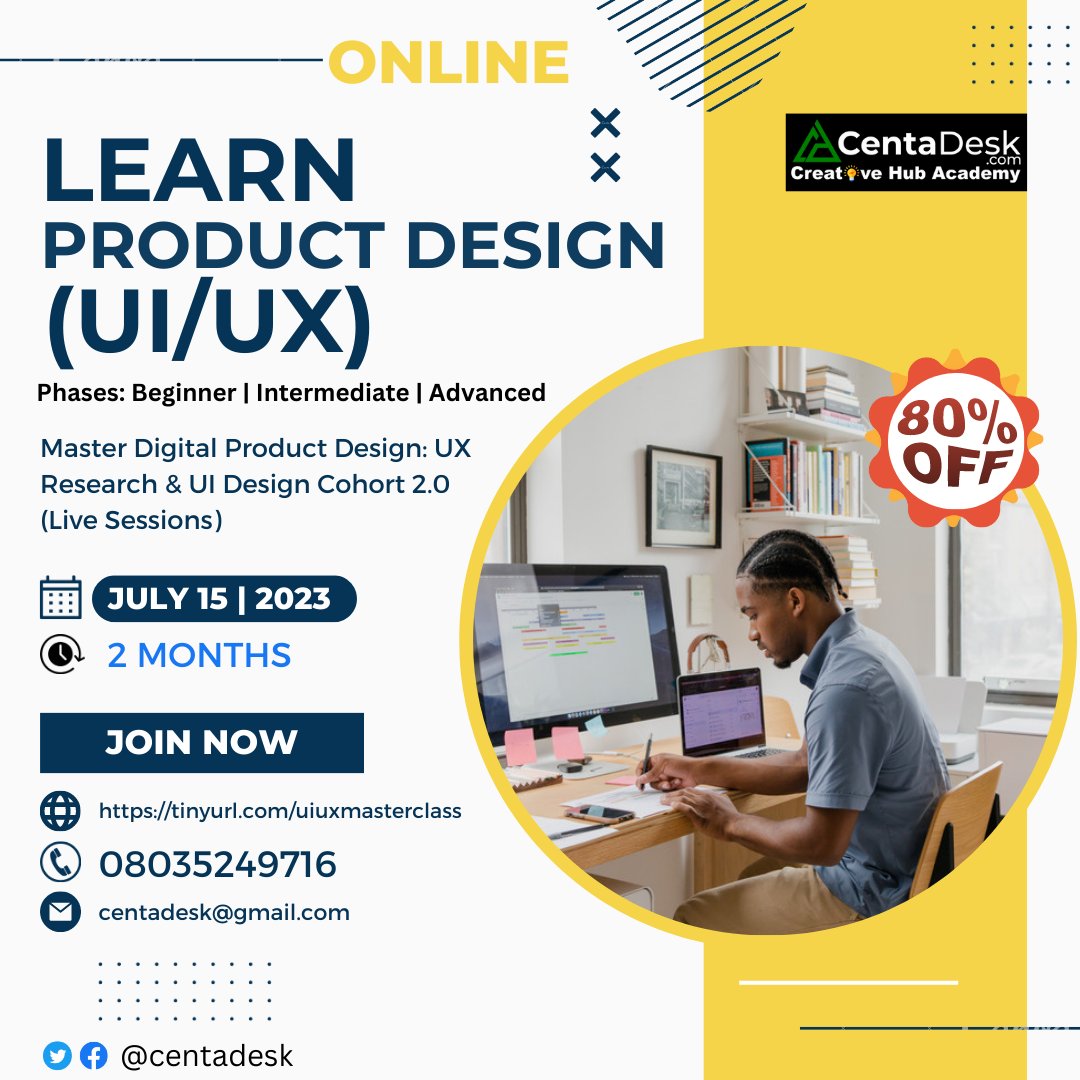 centadesk's tweet photo. 🎉 Today is the day! 🎓✨
We are thrilled to announce the official start of our Product Design Master Class! 🌟🚀

For more info visit: https://t.co/rdHz9L0mST
#ProductDesign #DesignJourney #CreativeTransformation #ui #uidesign #uiuxdesign #uiux #uiuxdesigner #productdesign https://t.co/i9qYmzGf1R