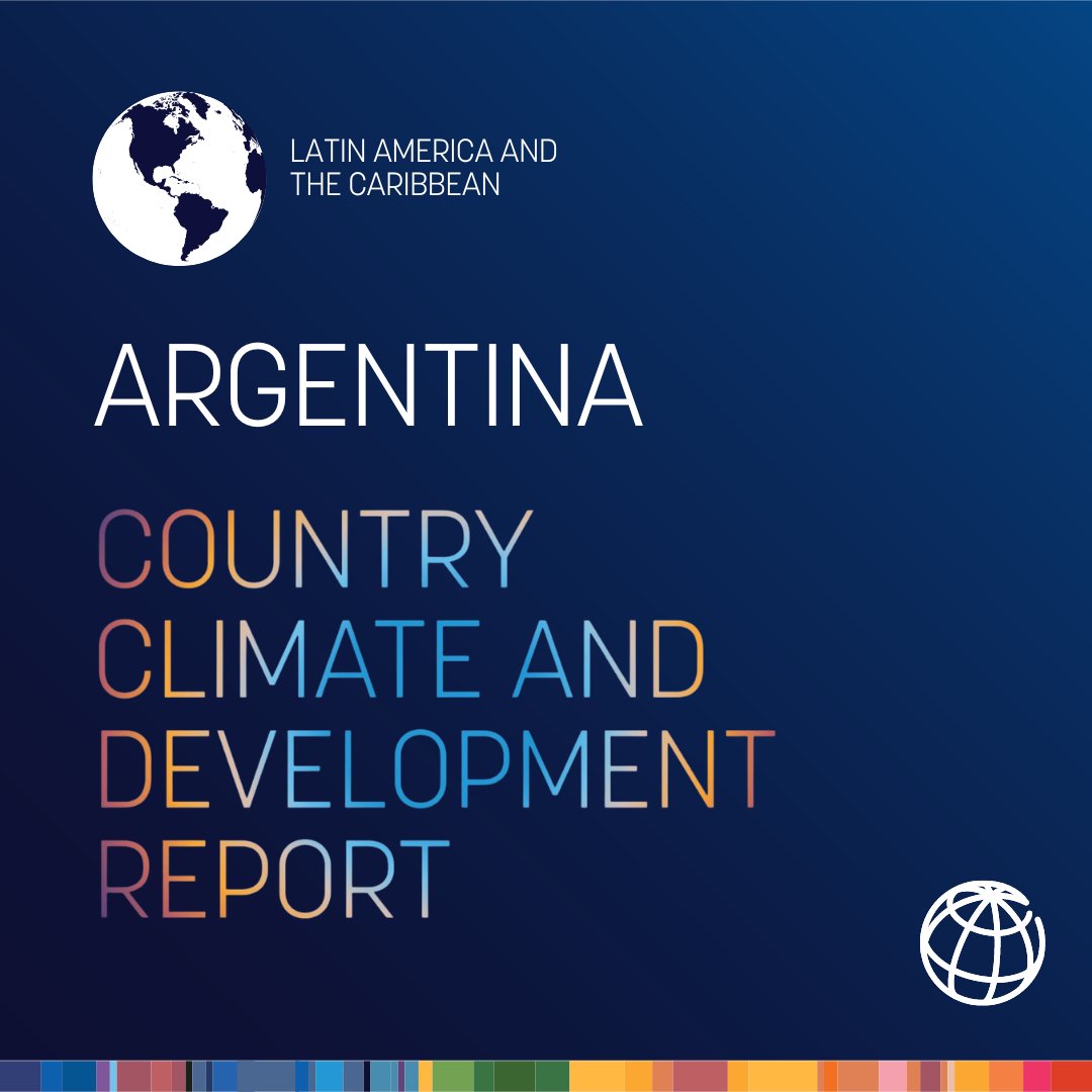 The #ClimateAndDevelopment report identifies three priority areas to accelerate climate action in Argentina and reduce its emissions by 64% by 2050:

- Agriculture
- Energy
- Transport

Learn more: wrld.bg/JS8Z50Pf0kN #ClimateActionWBG #ArgentinaCCDR