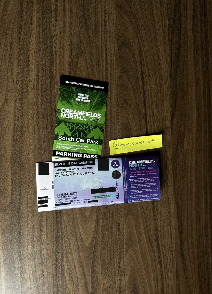 Selling 1x Creamfields North 4 Day Silver Camping Ticket.

Selling for face value, Dm if interested!

#creamfields #creamfieldsnorth #creamfieldstickets