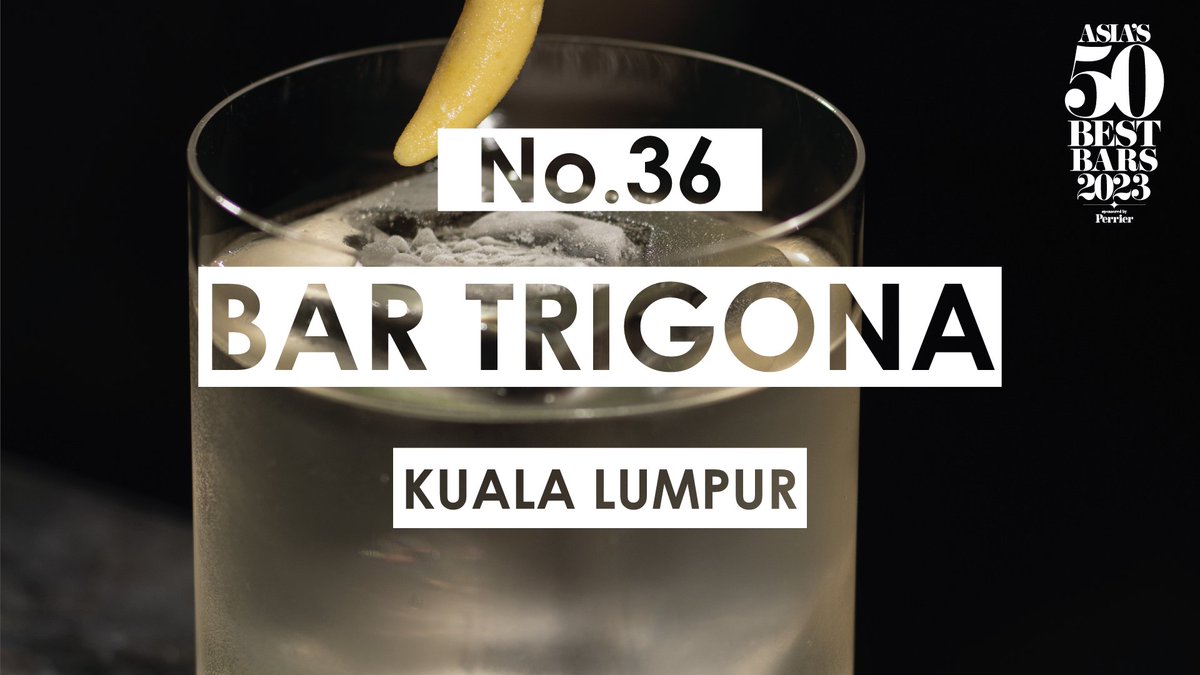 You will find No.36 housed in the Four Seasons #KualaLumpur, congratulations to Bar Trigona! #Asias50BestBars #bartrigona #fskualalumpur #bartrigonastories