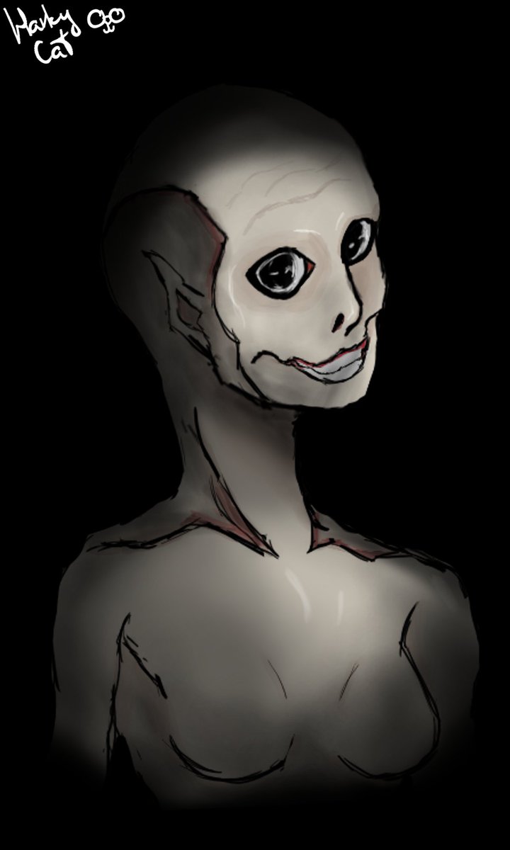 HarkyCat's tweet photo. First time trying to draw something creepy.

#digitalart #art #drawing #DigitalArtist #HorrorArt https://t.co/TOYGmySdeg